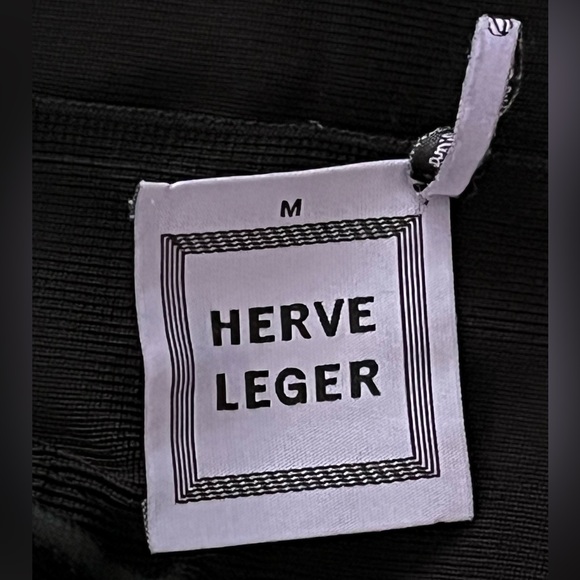 Herve Leger Black Bandage Mini Skirt Size M High Waist Designer - Picture 5 of 12